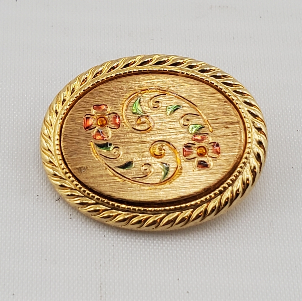 Kelly Water Diamon Cut Enameled Pin